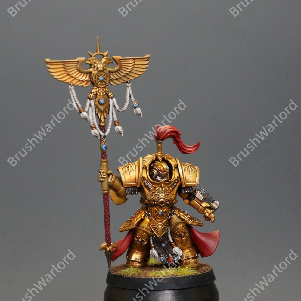 Warhammer 40K Adeptus Custodes Allarus Custodian pro Painted by Studio *3 Mini