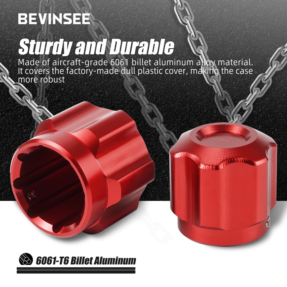 BEVINSEE Aluminum Air Conditioning A/C Valve Cap For BMW E46 E36 E60 E90 E91 E92