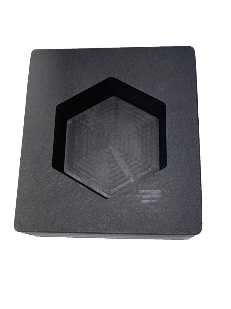 10 oz Hex Graphite Gold Ingot Mold for Gold & Silver Casting