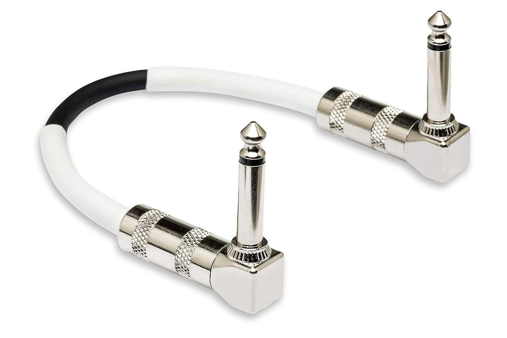 Hosa CPE-118 Right Angle to Right Angle Guitar Patch Cable, 18 Inch