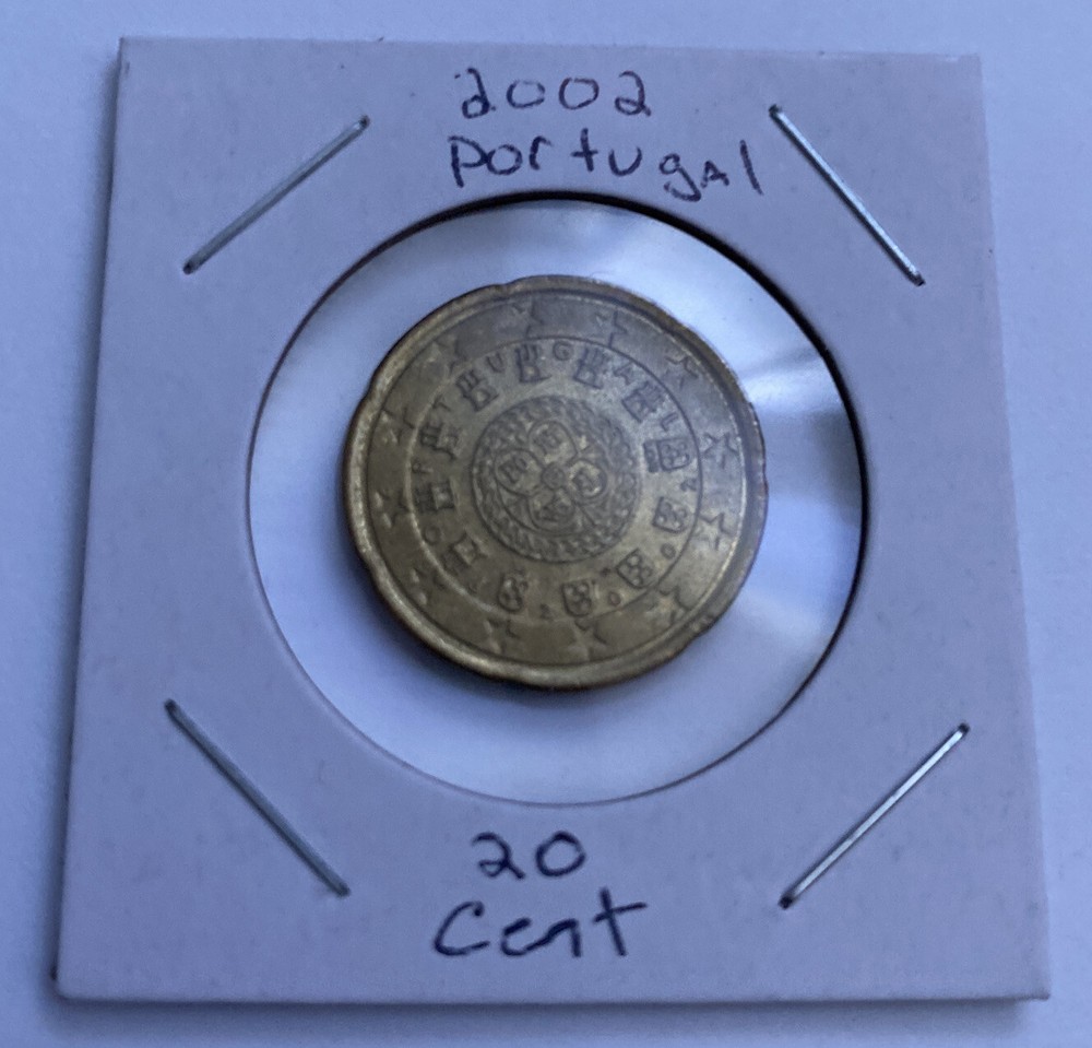 2002 Portugal 20 Cent Coin  B10