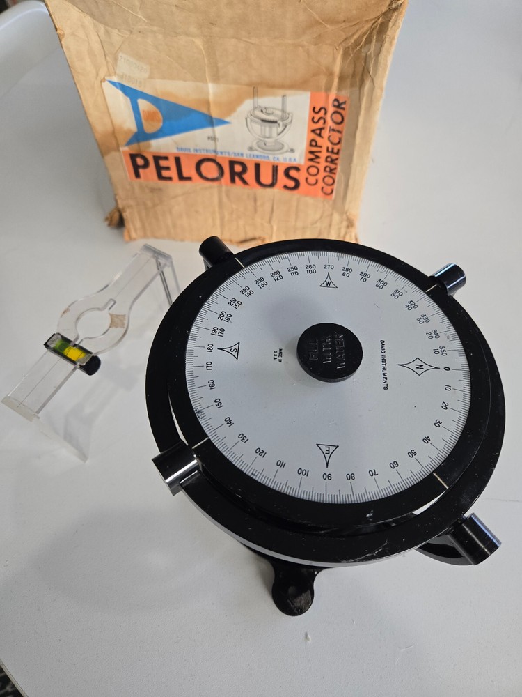Davis instruments Vintage Pelorus Compass Corrector with Box