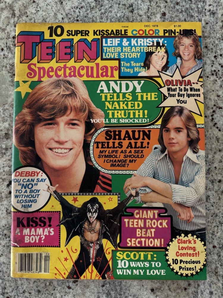 KISS 1978 TEEN SPECTACULAR MAGAZINE GENE PAUL ACE PETER AUCOIN VINTAGE MEGA RARE