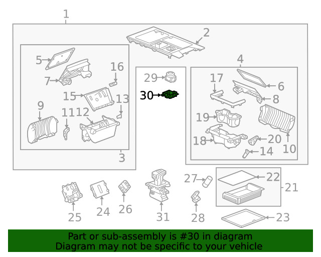 Genuine GM Ride Control Switch Mount Bracket 84932663