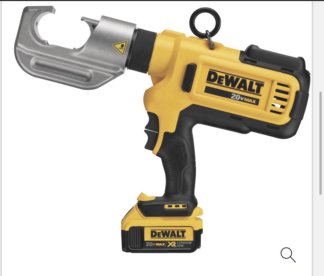 DEWALT 20V MAX Crimping Tool Kit for Copper with Battery, Charger, Case, Strap