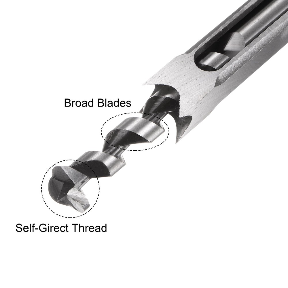 3/4" Squared-hole Drill Bit for Woodworking Hollow Chisel