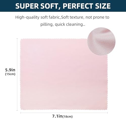 Assorted Colors Microfiber Cleaning Cloths - 6" x 7" 12 Pack Multi-color