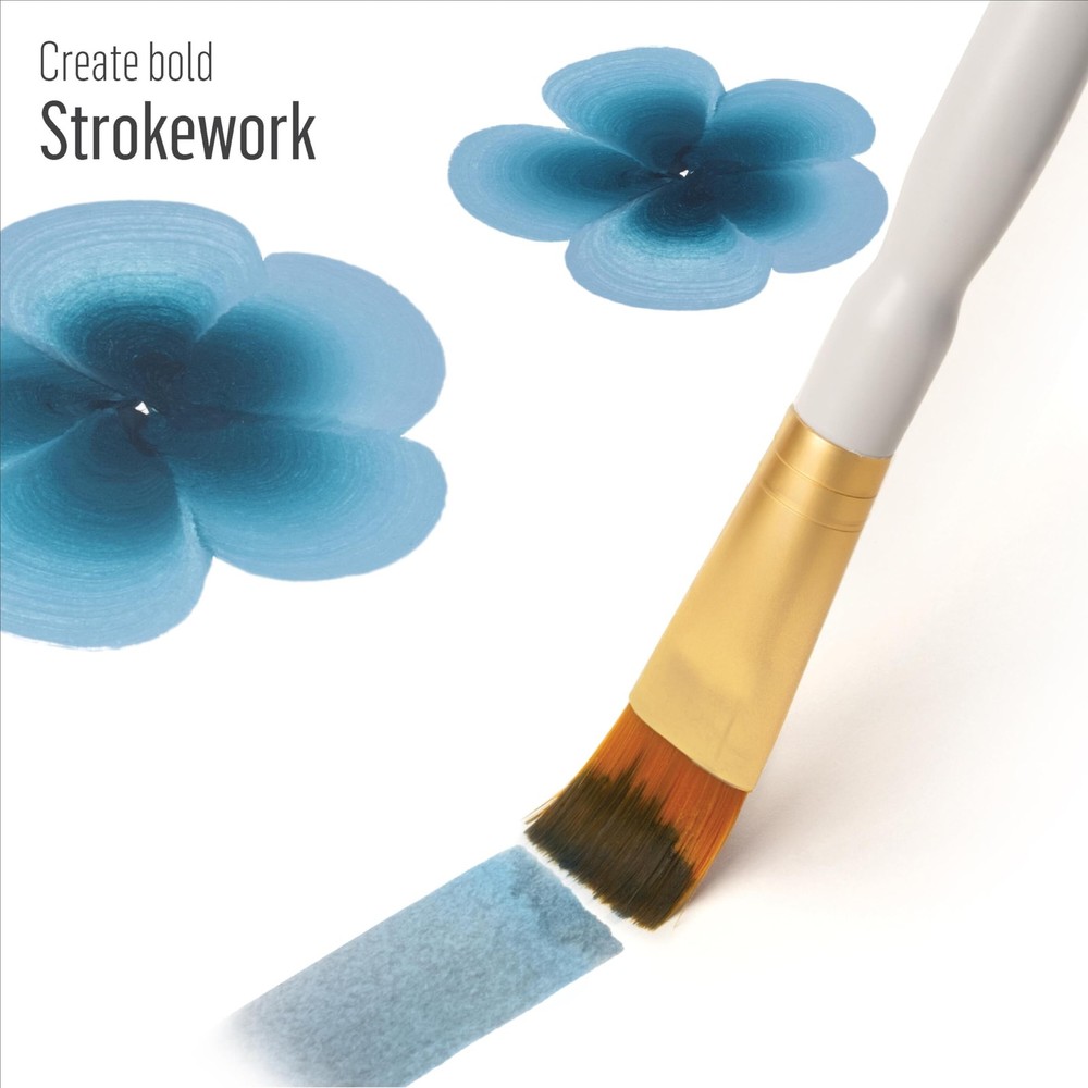Versatile Brown Nylon Brush Set- 3 Brushes for Perfect Basecoating