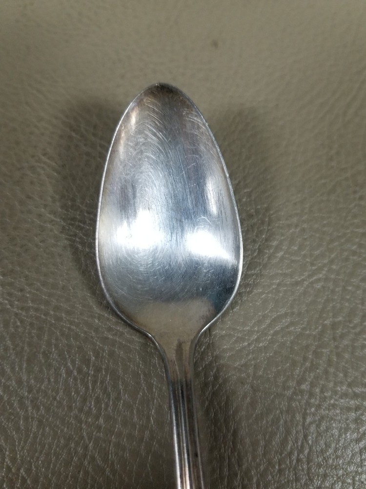 VTG Set 5 King Edward Silver Plate Teaspoons 4.5" "National" Pattern