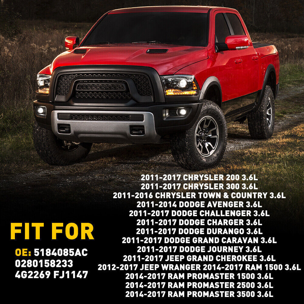 1 Set of 6 Fuel Injectors For Chrysler Dodge Ram Jeep 3.6L 5184085AC 0280158233