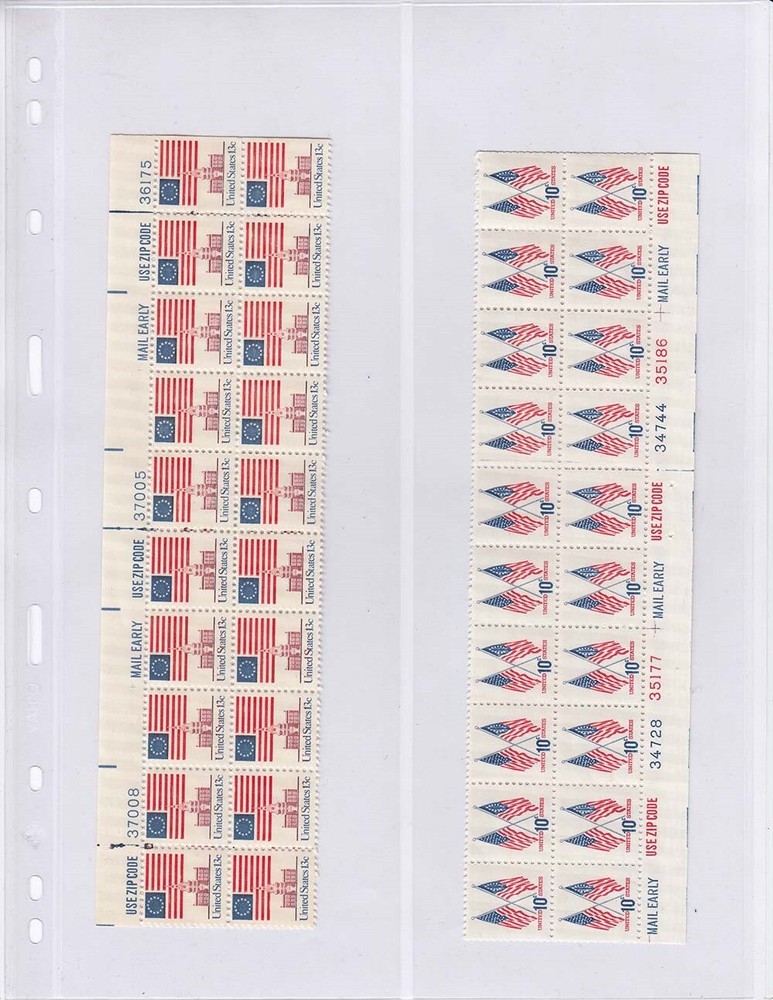 Lighthouse Vario 2VC Pages 2 Pockets Vertical Pack of 5 Clear Stock Stamp Sheets