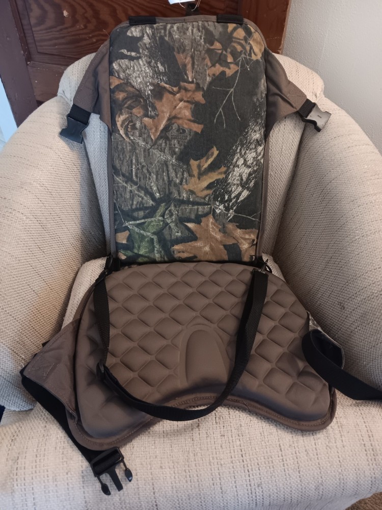 Mossy Oak Camo Seat with No Frame Adjustable Backrest