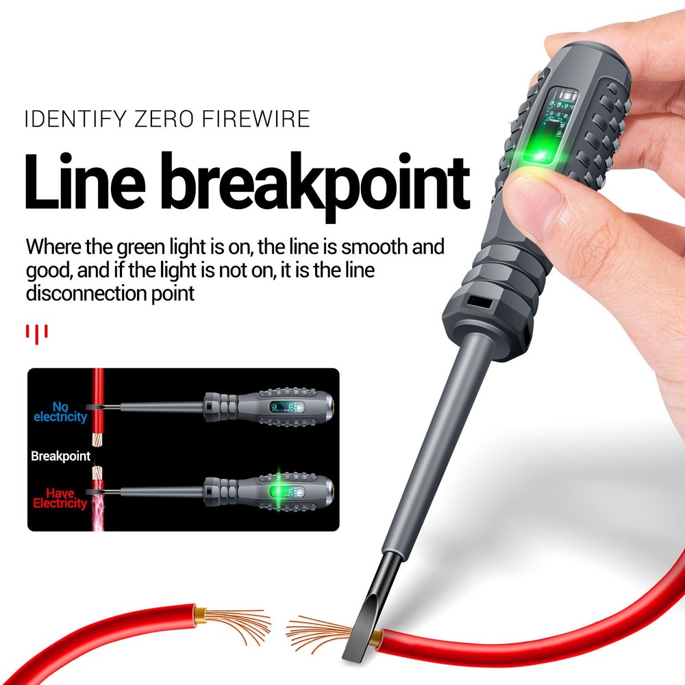 1* Multi-functional Electrician Screwdriver Pencil AC Test Pen Voltage Tester;