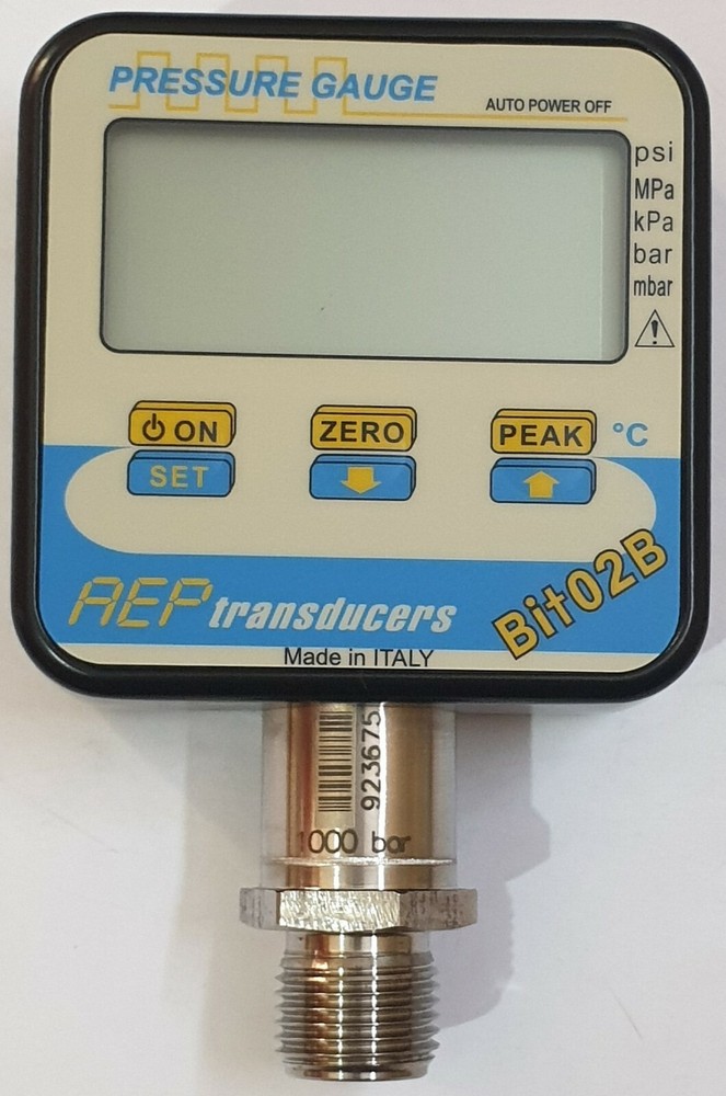 AEP DIGITAL PRESSURE INDICATOR (GAUGE) Bit02B 0-1000 bar