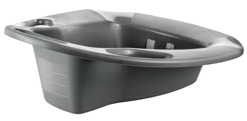 McKesson Stackable Bedpan 15" Graphite 250 lbs Weight Capacity 1 Each 56-80245