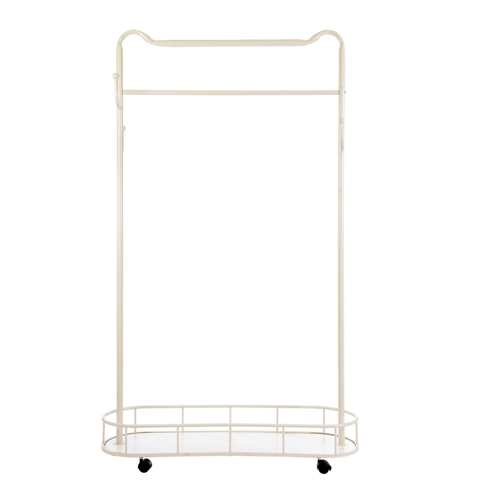 Clothes Rack, Movable Coat Rack, Coat Rack with Storage Basket
