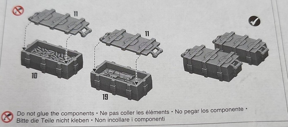 Warhammer 40K Terrain Bits. Barricades, Objective markers, Ammo cache kill team