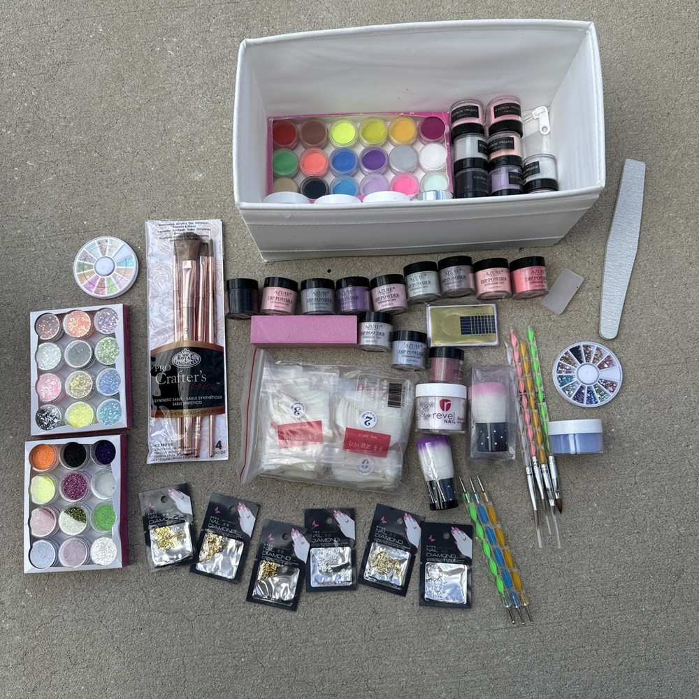 Nail Dip Powder Mixed Brands, 30 +  Pc Plus Lot