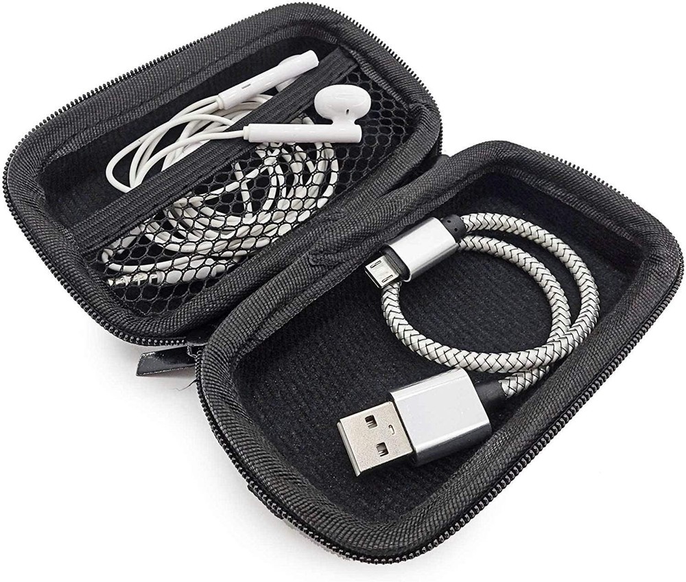 USB Flash Drive Case Bag, EVA Shockproof, Pressure Proof and Waterproof Black