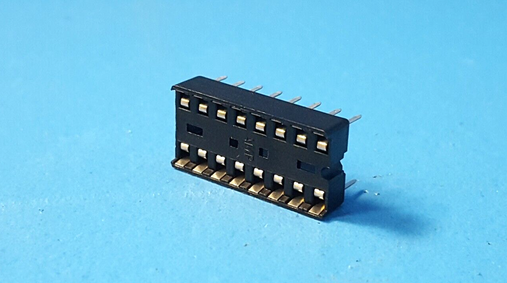 (4 Pieces) IC Socket, 2-640358-4, TE, 16 contact