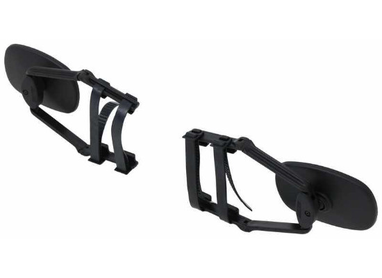 K-Source Universal Towing Mirrors - Clip On - Flat Mirror - Qty 2