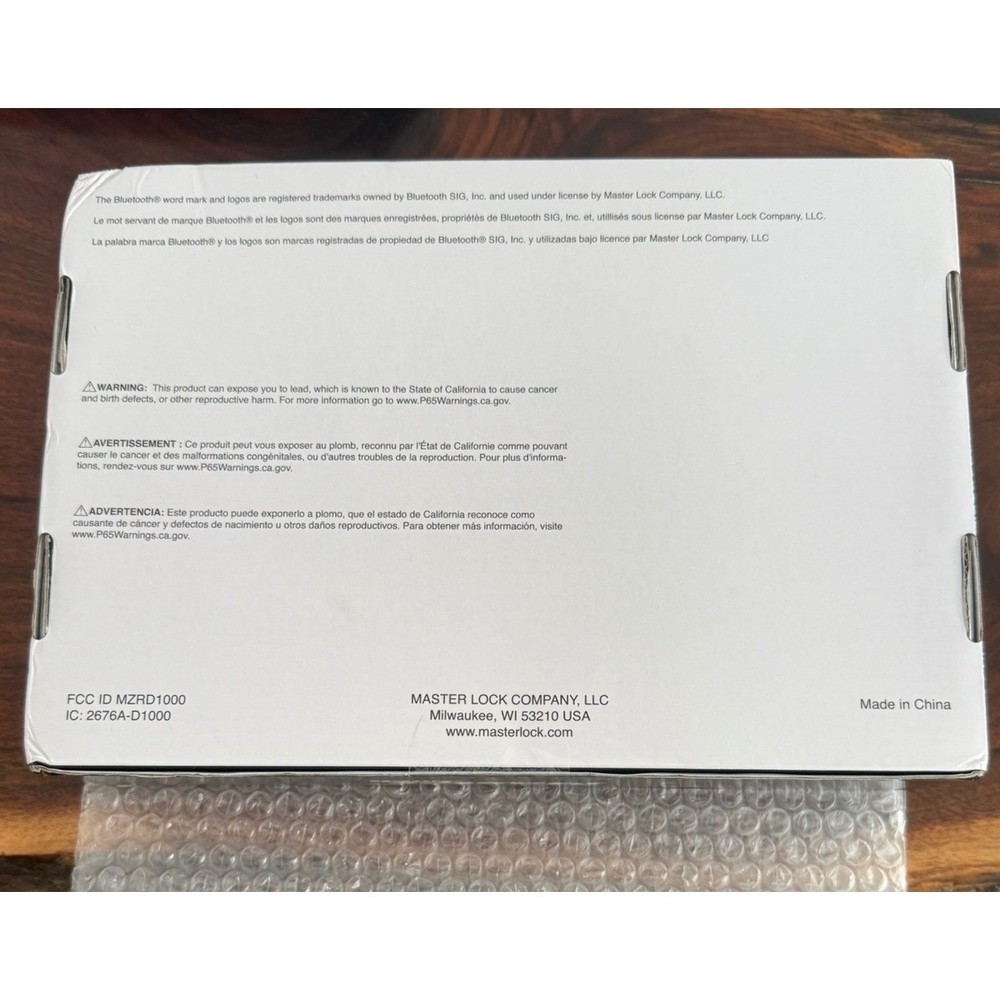 Master Lock Bluetooth Deadbolt Smart Lock Keyless Entry Door Lock