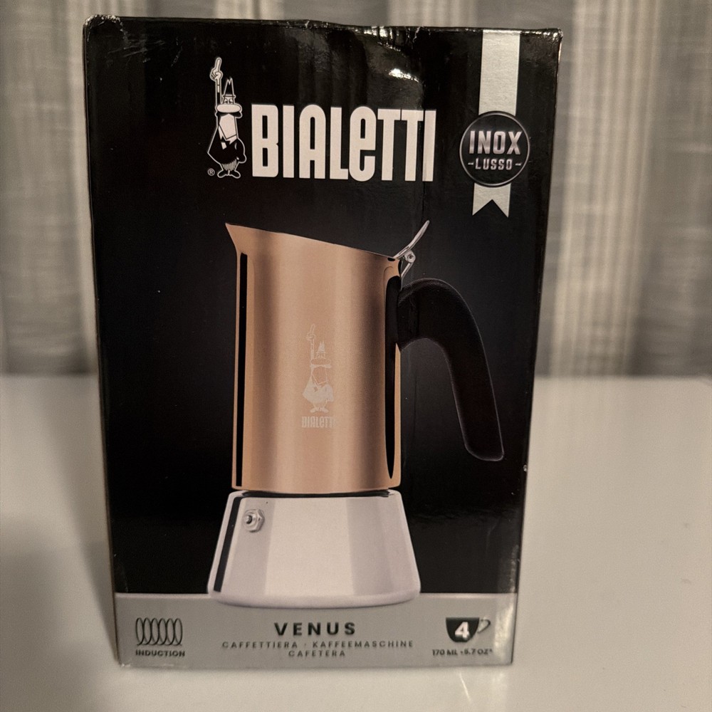Bialetti Venus Coffee Espresso Maker - 4 Cups - Copper