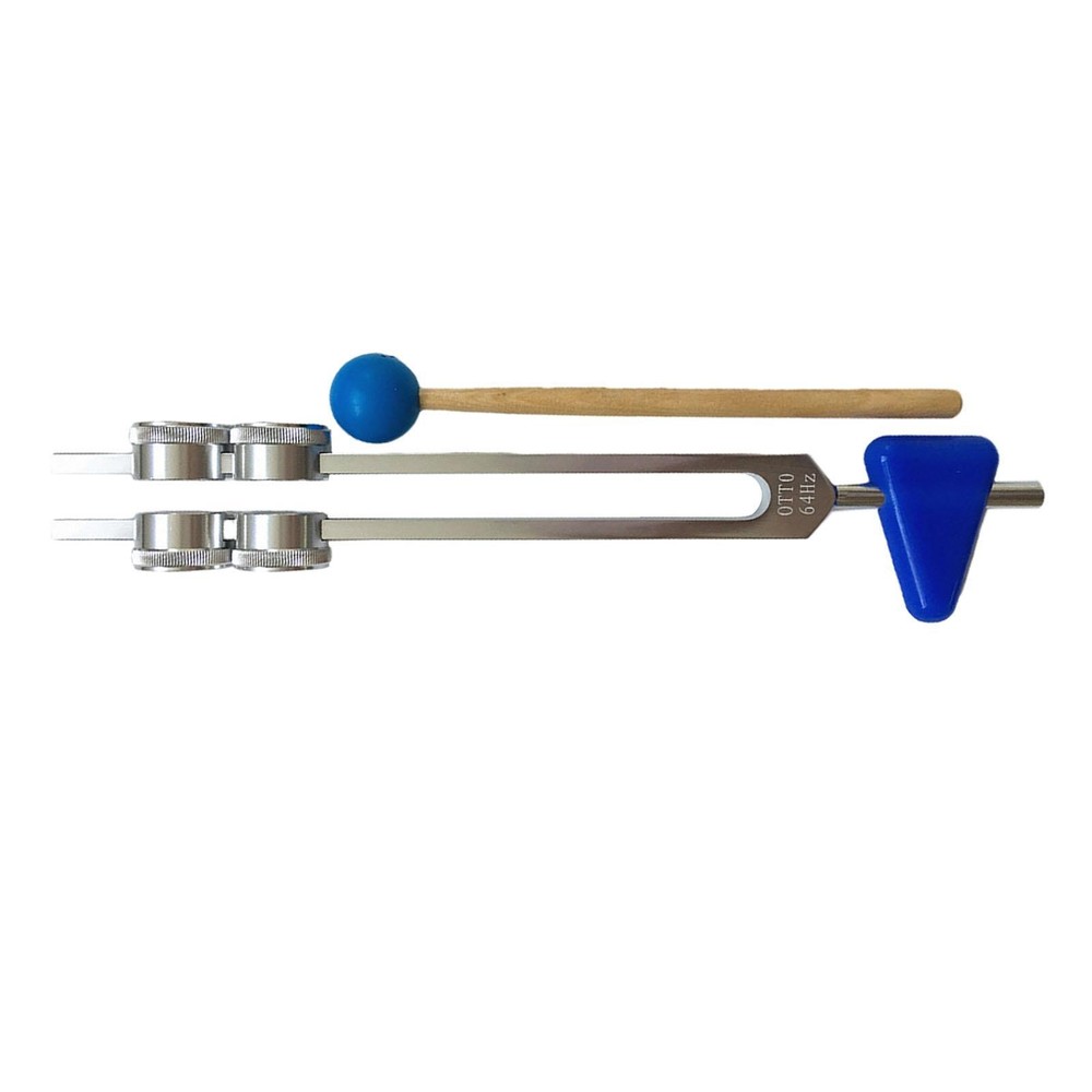 64Hz Tuning Fork with Silicone Triangle Music Tuning Tool