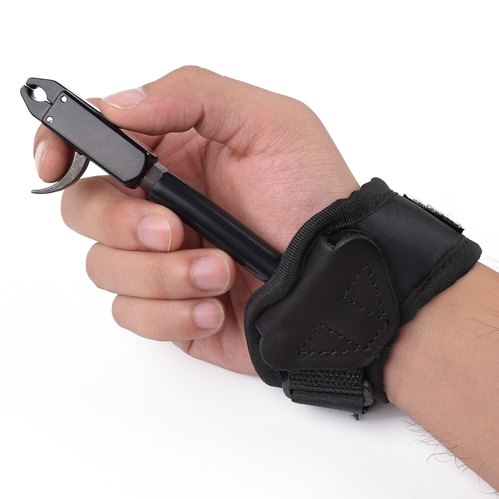 Archery Wrist Release Aids Strap Adjustable Compound Bow Target Shooting Tool US