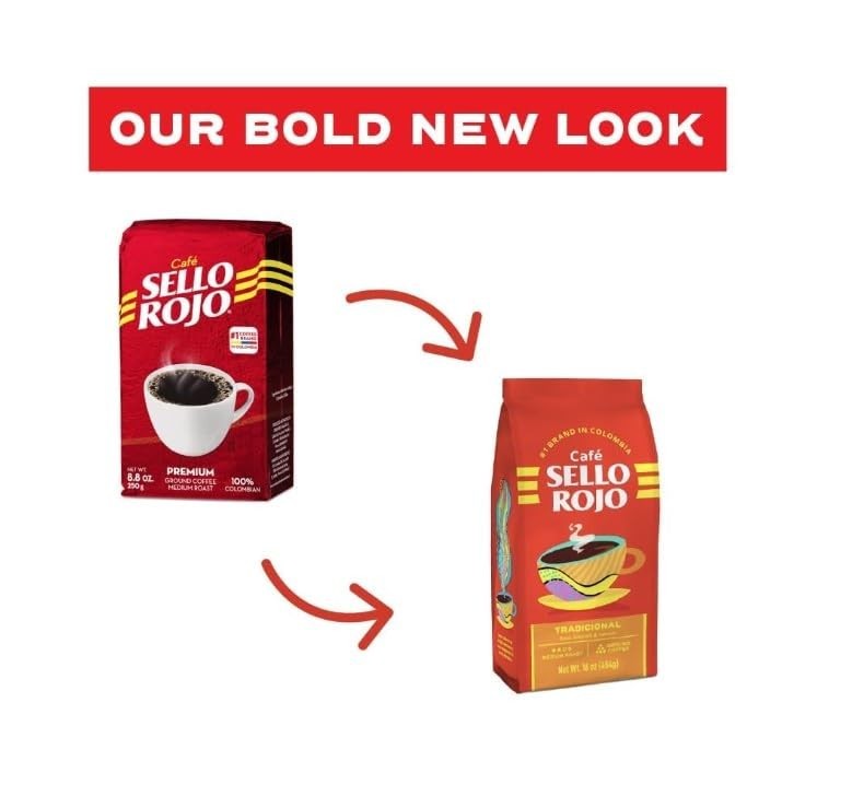 Sello Rojo Tradicional Medium Roast Ground Coffee – 10 oz