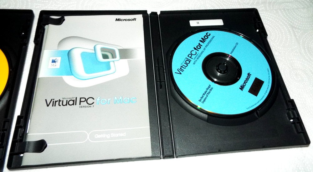 MICROSOFT VIRTUAL PC FOR MAC + OFFICE 2004 MAC+ 4 MISC. PROGRAMS W/KEYS READ!!!!