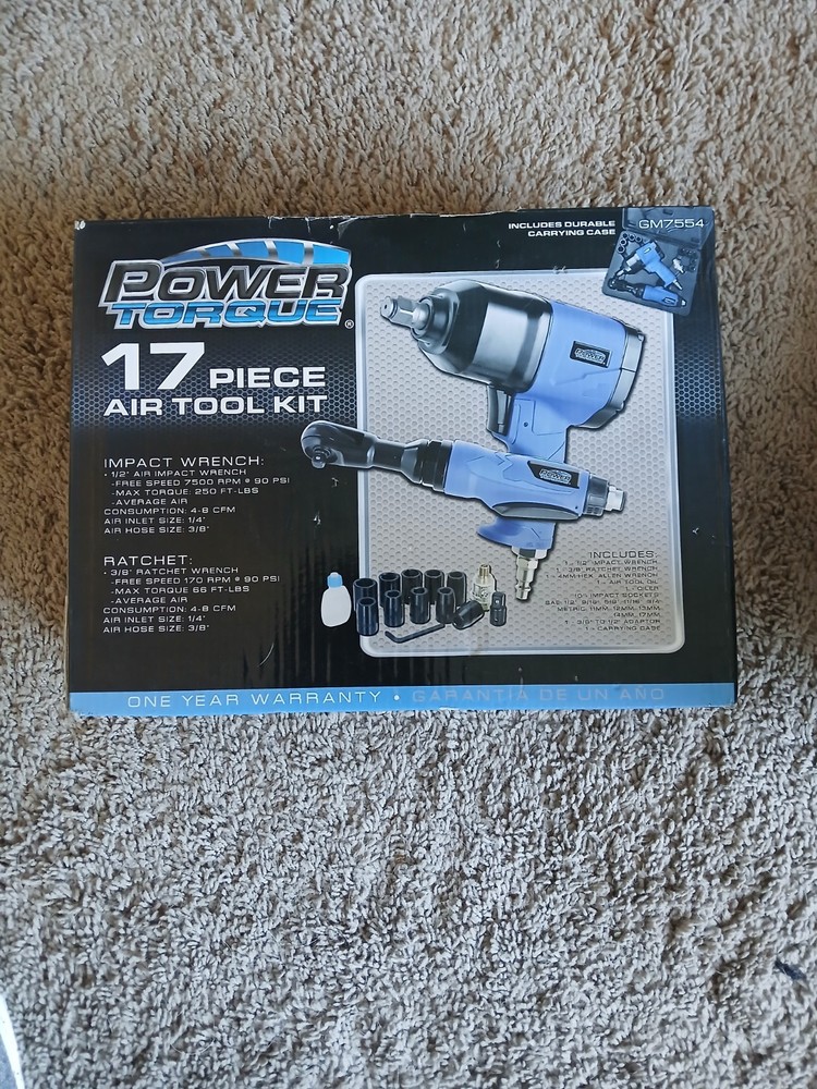 Power Torque 17 Piece Air Tool Kit