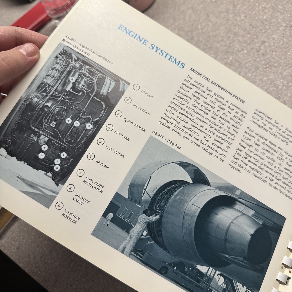 Vintage Lockheed Tri Star Engineering Description Series Propulsion Brochure