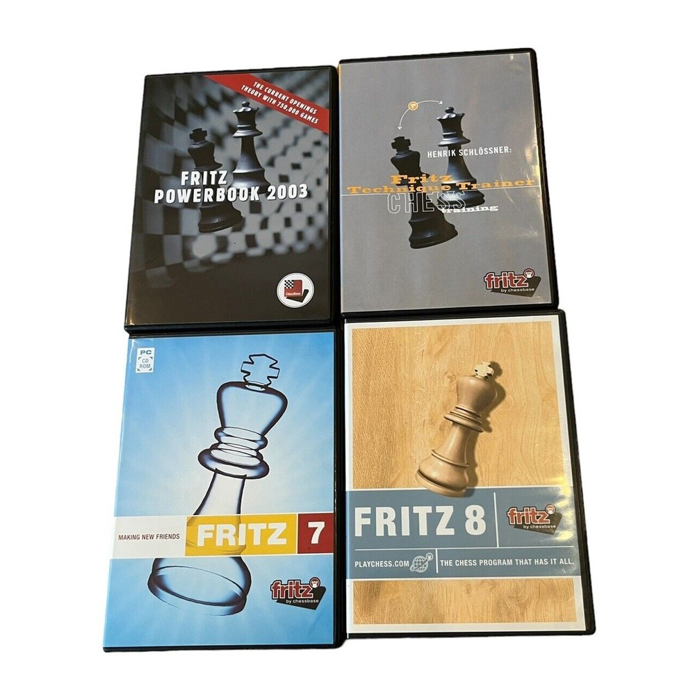 FRITZ Lot Chess Strategy Tactics Software Chessbase PC CD-ROM UNTESTED