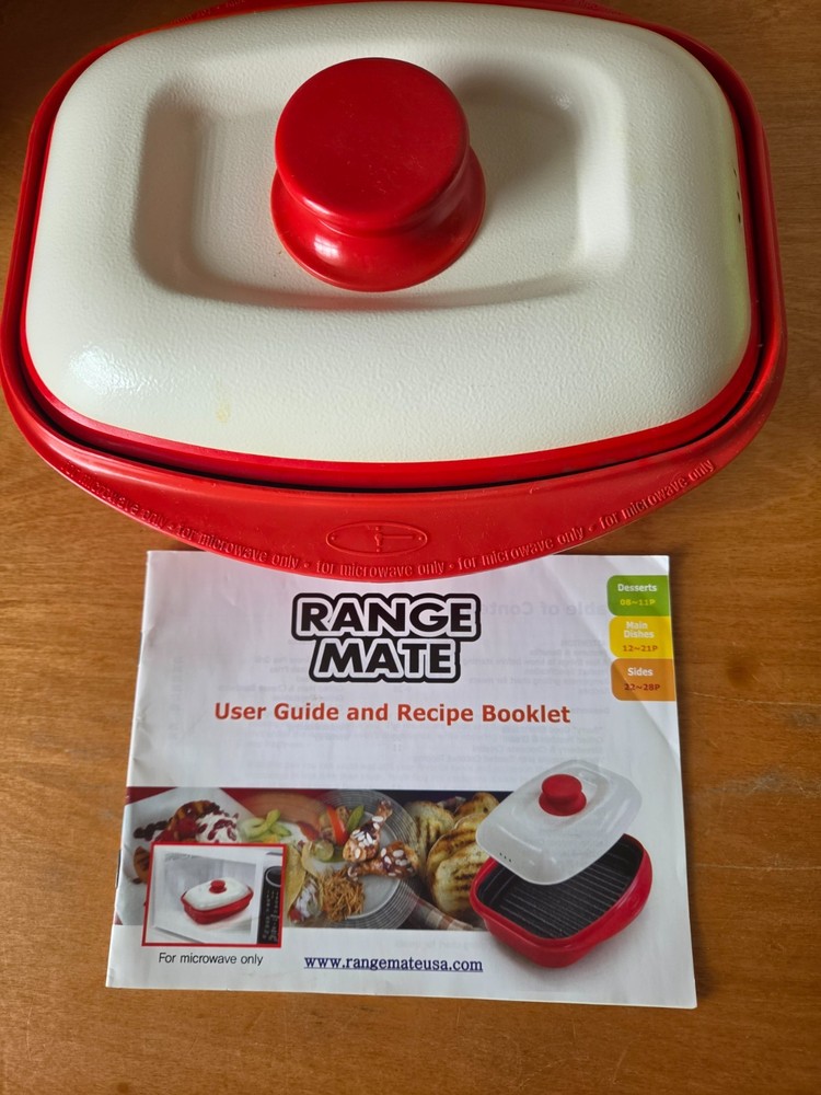 Range Mate Red & White With Guide & Recipe Booklet~Microwave Only