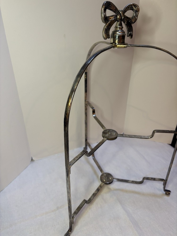 Studio Silversmith Vintage Silver Plated Folding Dessert Tray Server Stand