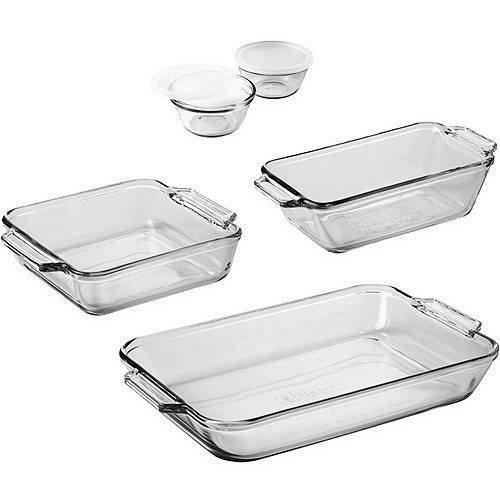 Anchor Hocking Tempered Glass Bakeware Set, 7 Piece Set