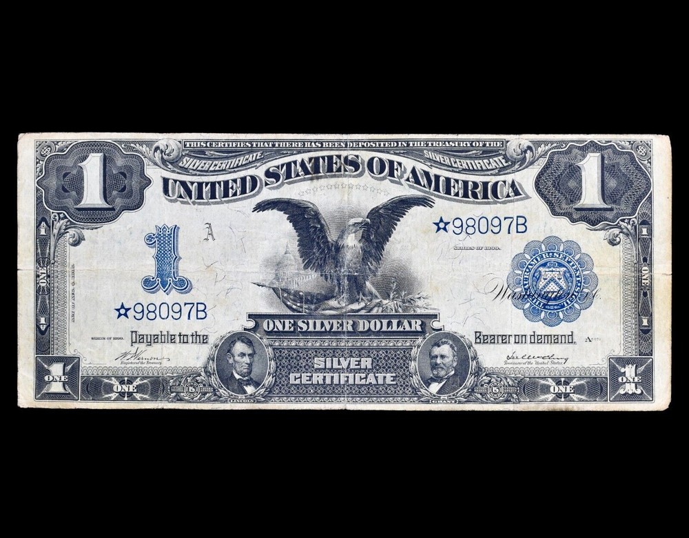 1899 $1 Fr 229* Black Eagle ULTRA RARE Vernon-McClung LOW SERIAL STAR NOTE