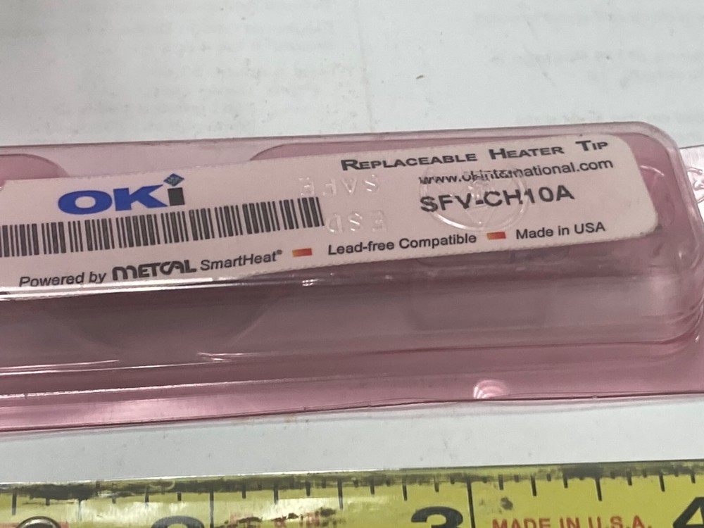 OKI SFV-CH10A, Replaceable Heater Tip (Chisel Solder Tip), by Metcal, USA Made