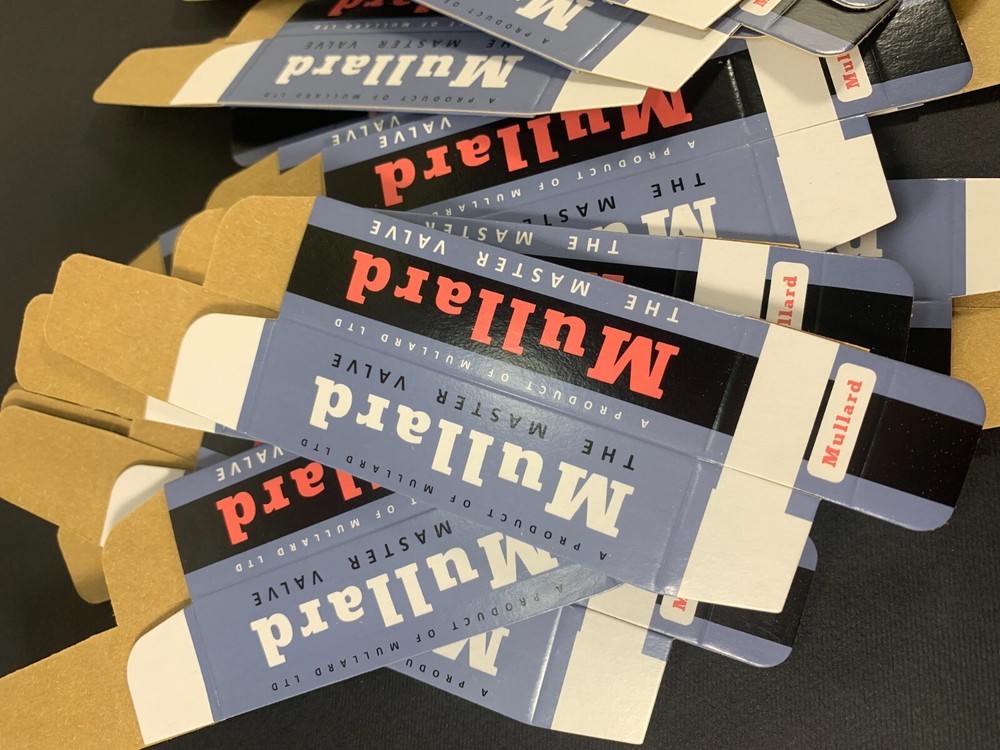 10 x Mullard BLANK CARTON BOX for Audio Tubes ECC83 ECC803S E188CC 12AX7