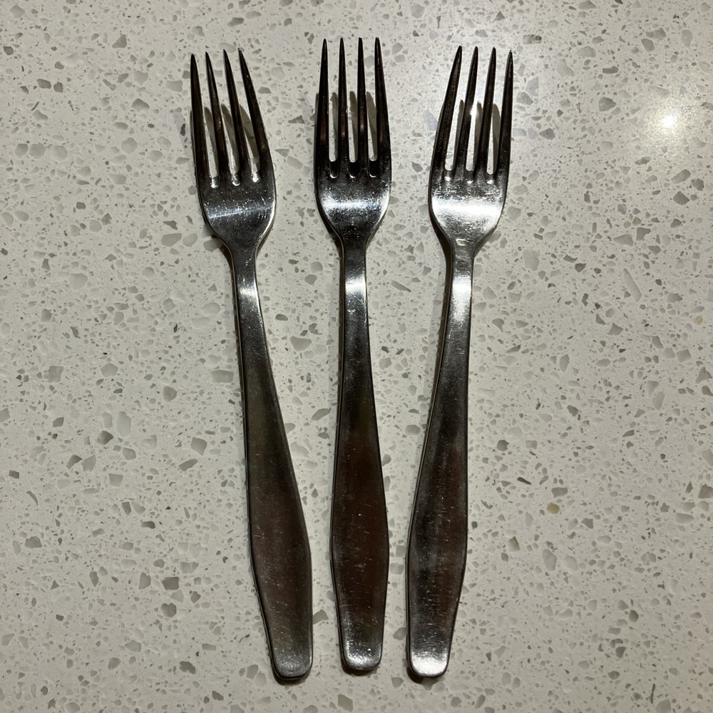 Set 3 Dinner Forks ESM7 by ESM Stainless 12/18 Germany