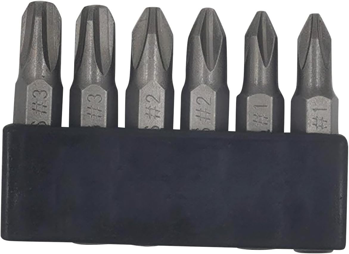 6Pcs 35Mm JIS Screwdriver Bit Set with Magnetic Tip, 1/4 Hex Shank, S2 Alloy Ste