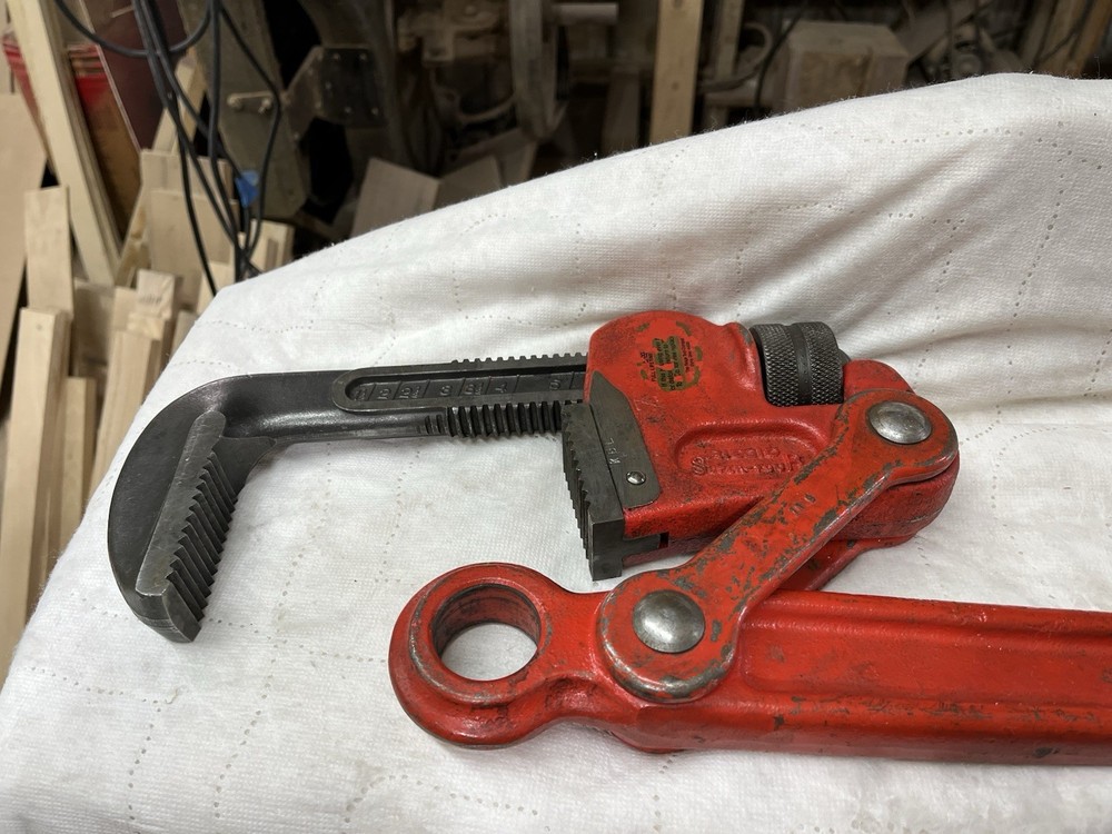 36” Rigid Compound Leverage “Super Four” Pipe Wrench EUC