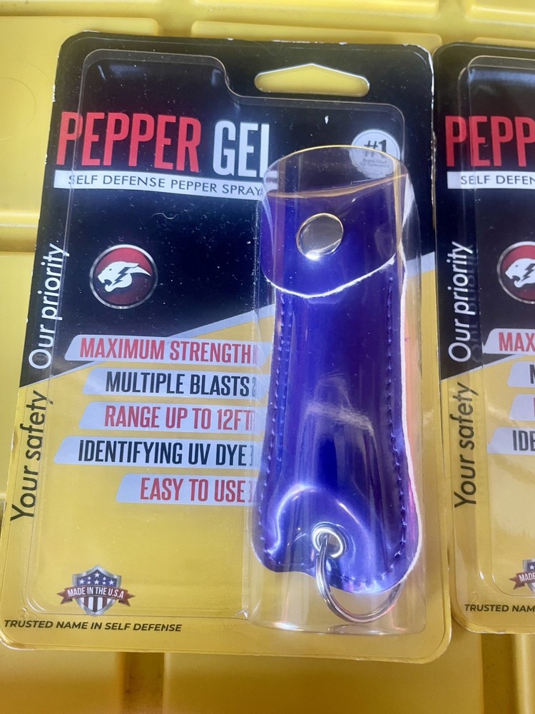 “Purple  Pepper Gel”  Key Ring