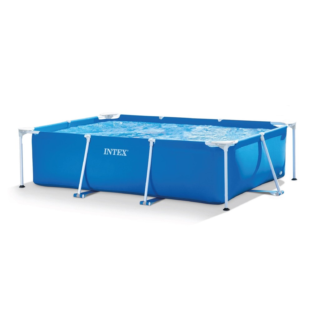 7.2ft Rectangular Frame Above Ground Splash Swimming Pool Outdoor