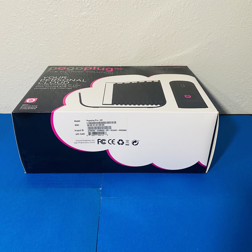 Pogoplug Pro Personal Cloud Device File Sharing Solution w/ Power&Cat5E New