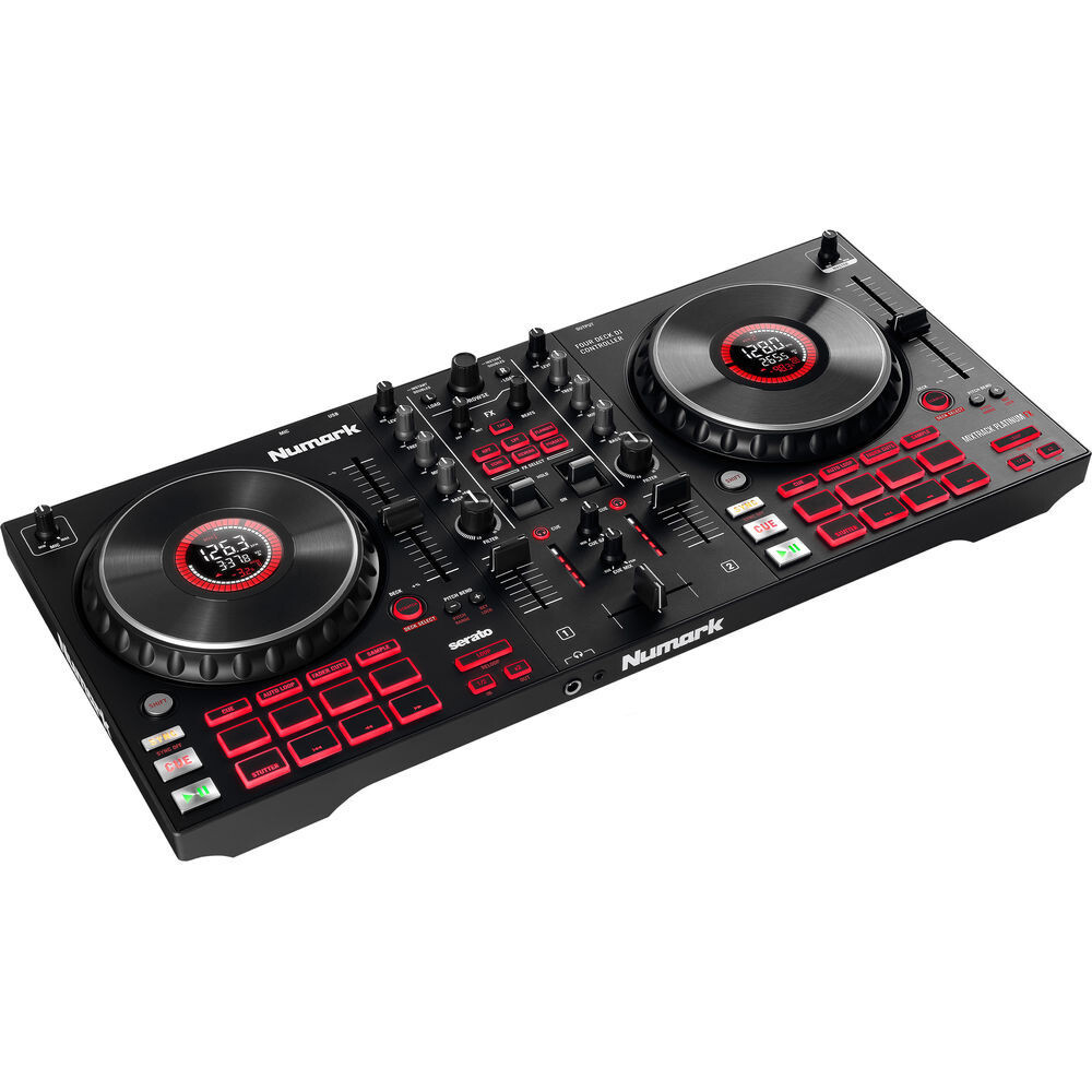 Numark Mixtrack Platinum FX 4-Deck DJ Controller w/ Jog Wheel Displays & FX