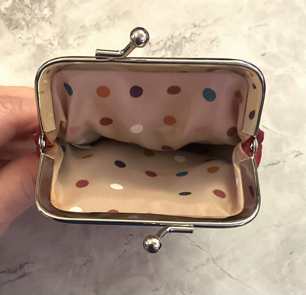 Buxton Snap Metal Frame Red Nylon Cigarette Case