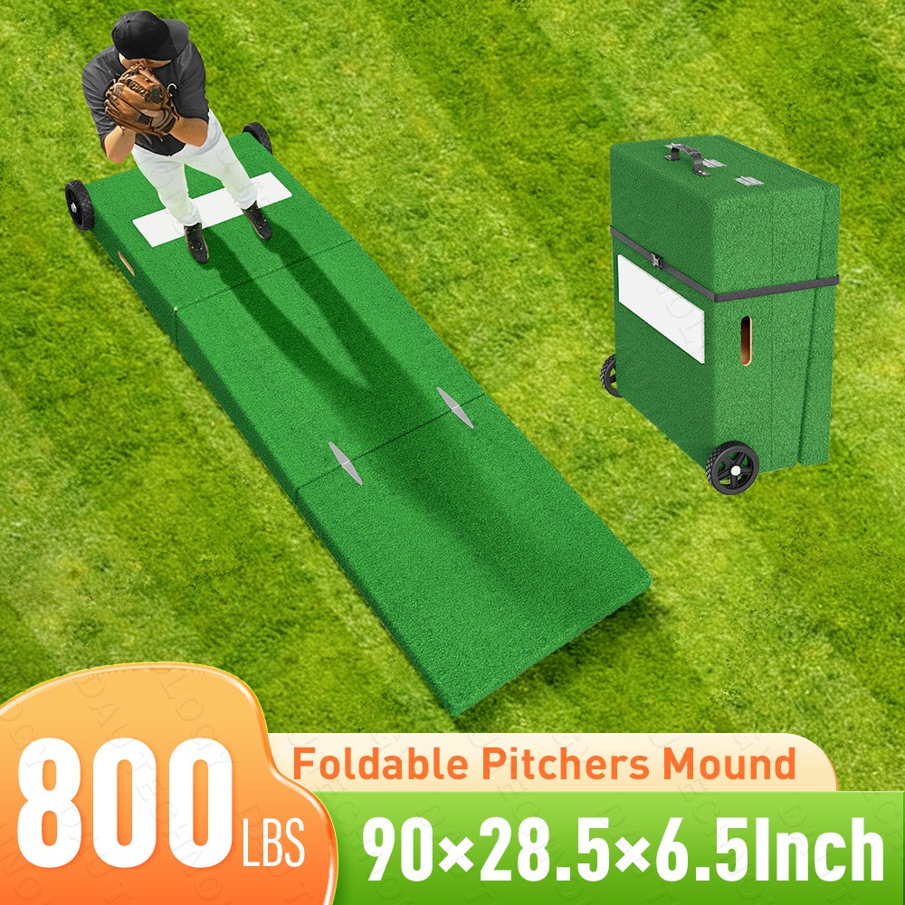 90 in Portable Foldable Pitching Mound for Baseball & Softball outdoor Training