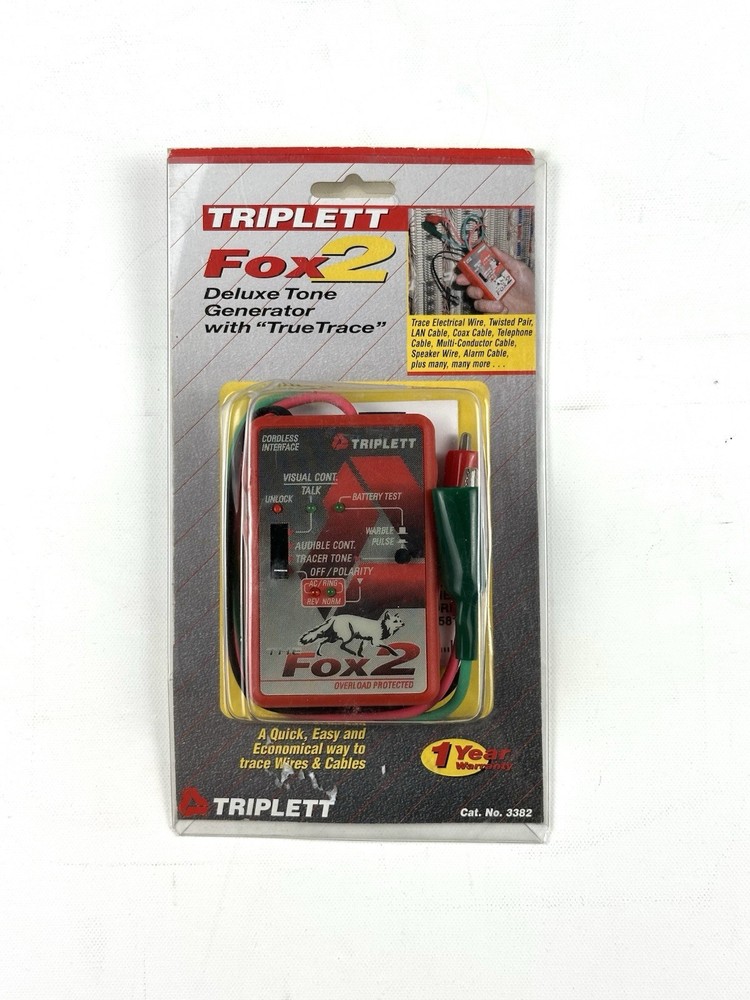 TRIPLETT FOX 2 Line Cable Wire Tracing Device